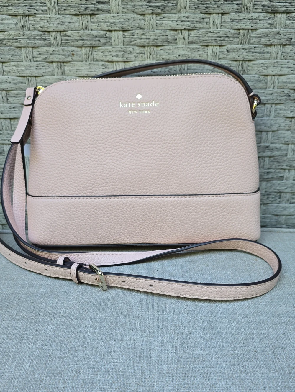 NWT Kate Spade Blush Pink Pebbled Leather Crossbody